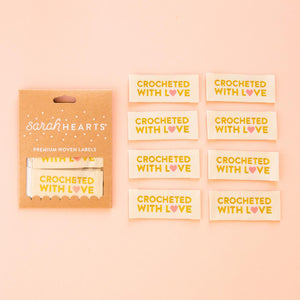 "Crocheted with Love" Label