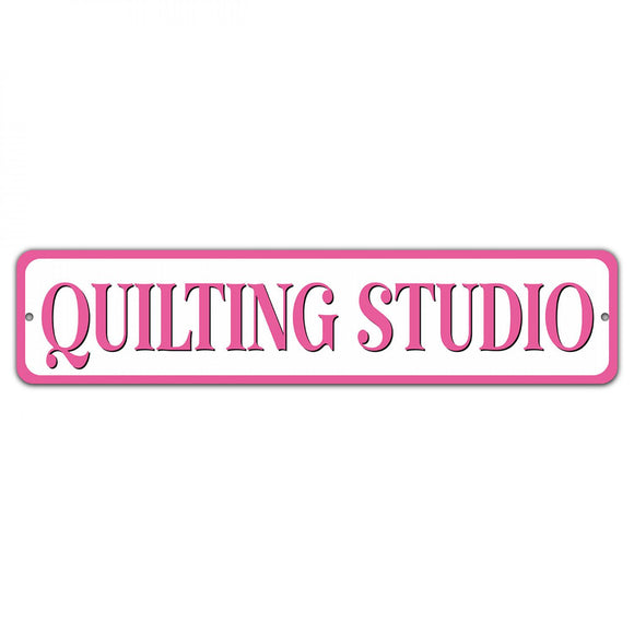 Quilting Studio Pink Sign