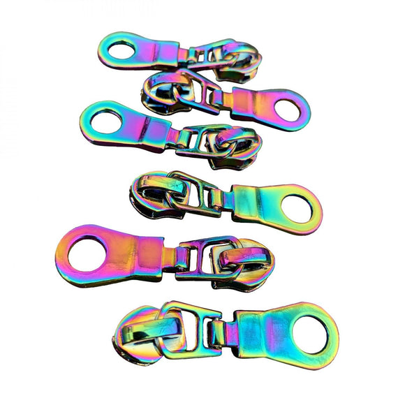 Rainbow Zipper Pulls (6)