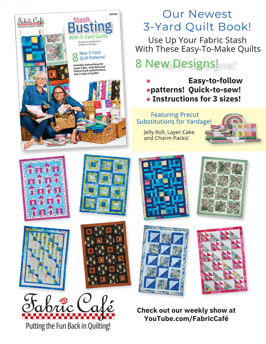 Fast & Fun 3 Yard Quilts Book. 8 Great Quilt Patterns for 