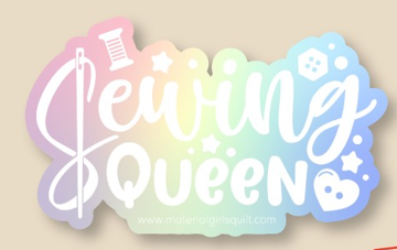 Sewing Queen Holographic Sticker