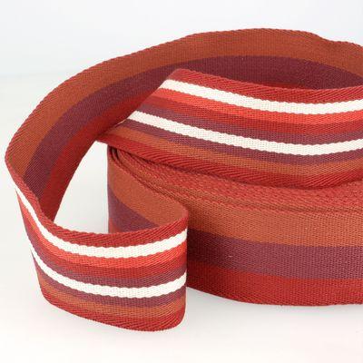 Striped Double Sided Strapping 40mm Red