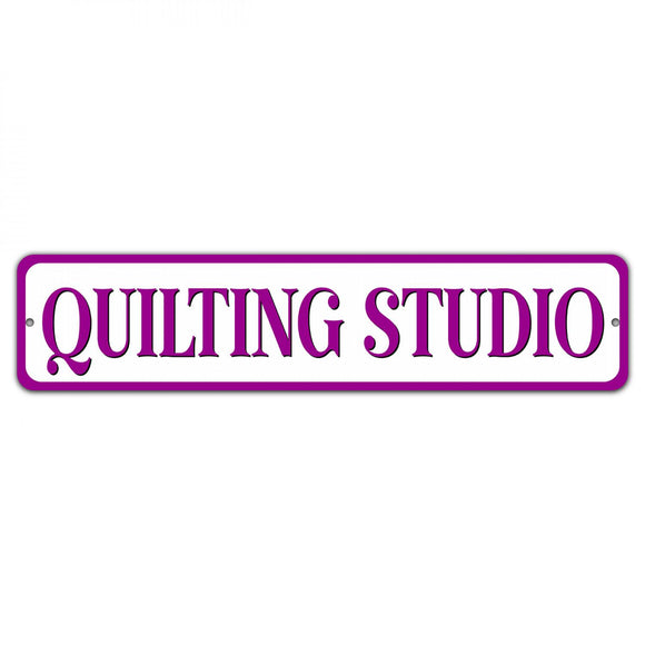 Quilting Studio Purple Sign