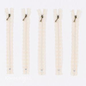 Kimberbell Lace Zippers 5 Pack Buttermilk