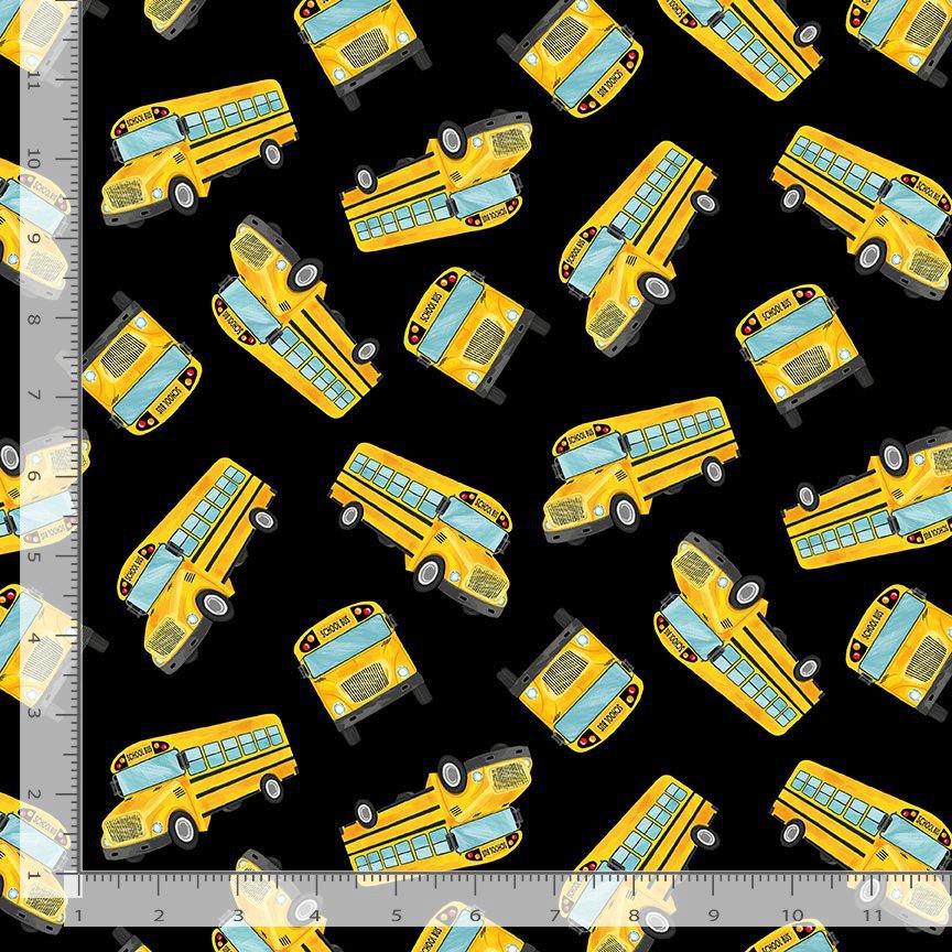 Too Cool for School Buses Material Girls Quilt Boutique