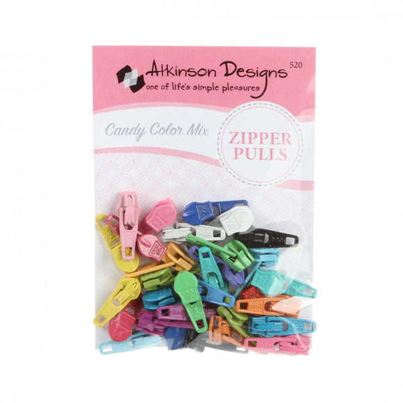 Zipper Pulls-Candy Color Mix