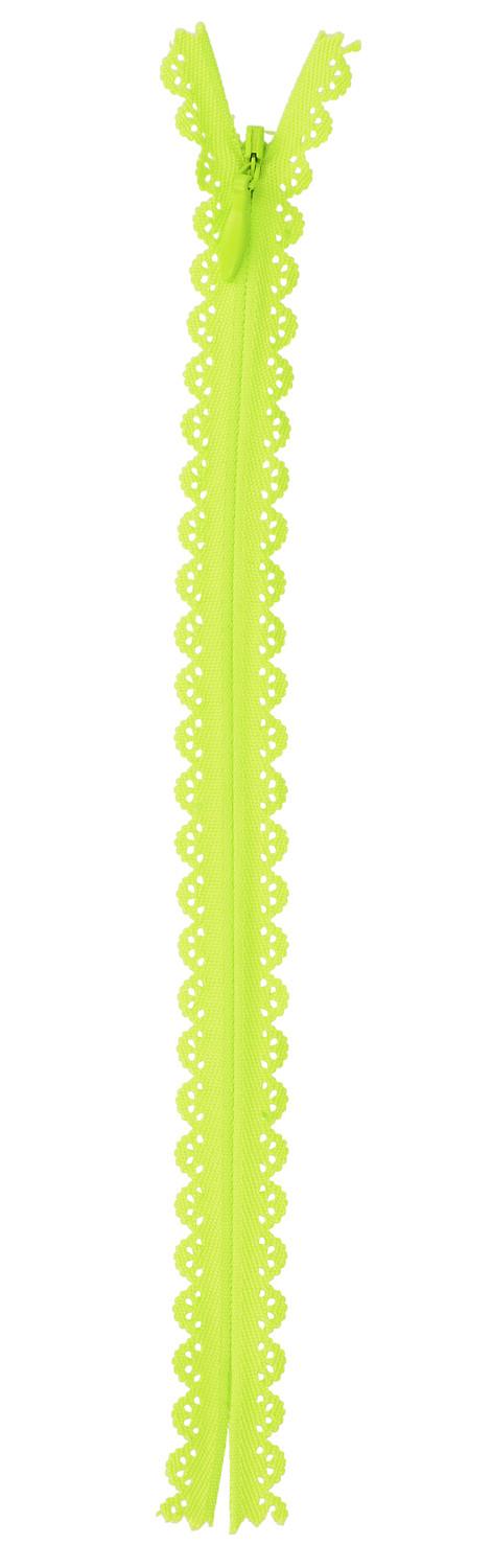 Lace Zipper 60cm Chartreuse