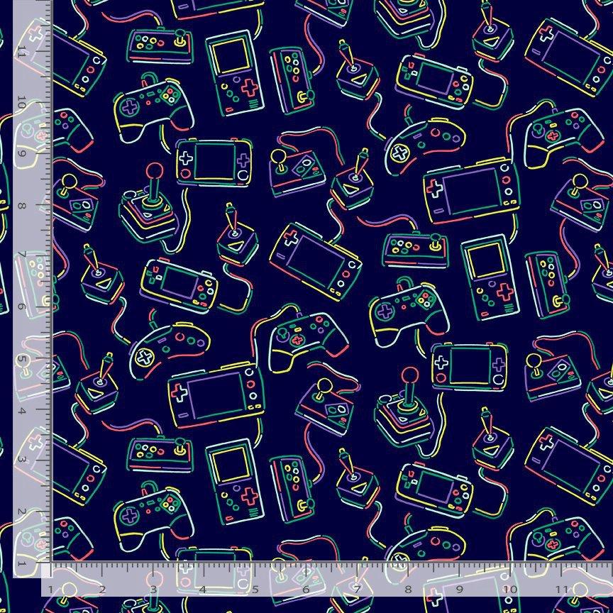Video Game Controller Material Girls Quilt Boutique