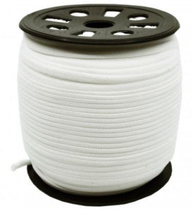 Banded Stretch Elastic 6mm White