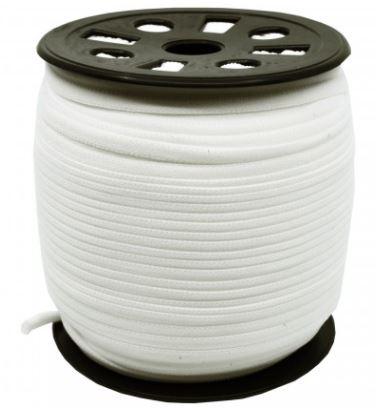 Banded Stretch Elastic 6mm White