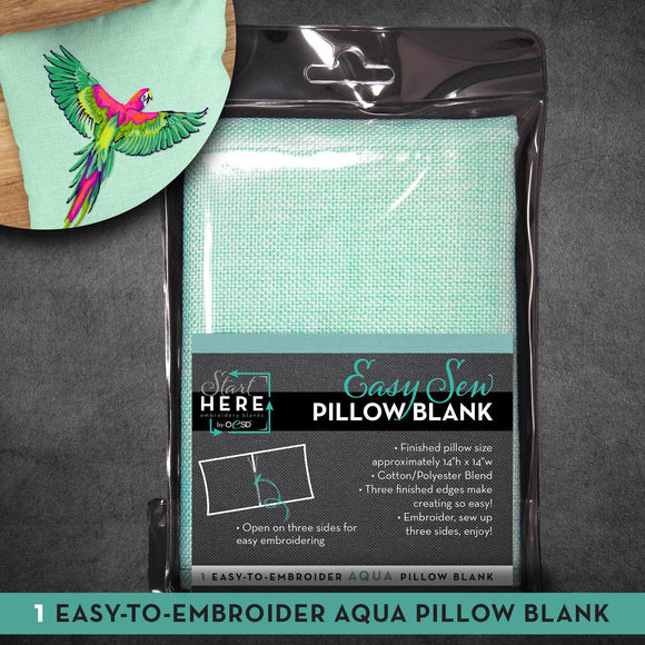 Sew Easy Pillow Blank Aqua