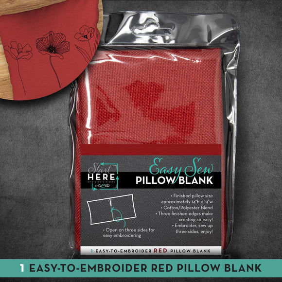 Sew Easy Pillow Blank Red