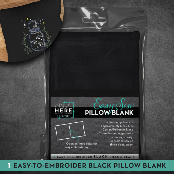 Sew Easy Pillow Blank Black