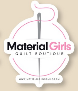 Material Girls Logo Sticker