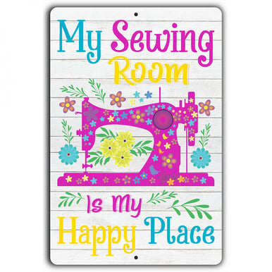Sewing Room Happy Place Sign