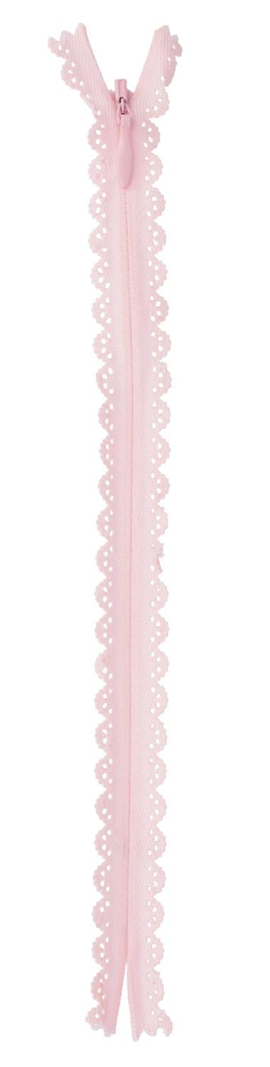 Lace Zipper 60cm Pink