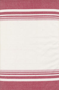 18" Toweling White/Red