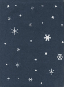 Snowflake Tea Towel Navy