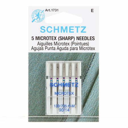 Schmetz Microtex 14/90 Card