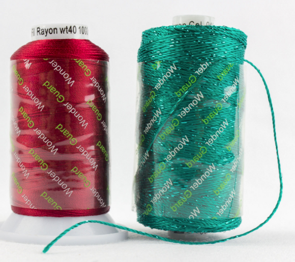 Sizzle Rayon with Metallic Thread by Wonderfil – Red Thread Studio