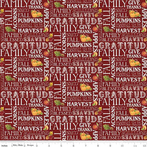 Fall Text Barn Red
