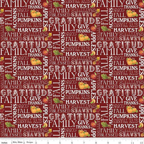 Fall Text Barn Red
