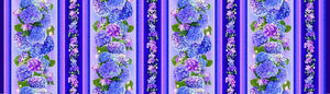 Hydrangea Floral Stripe