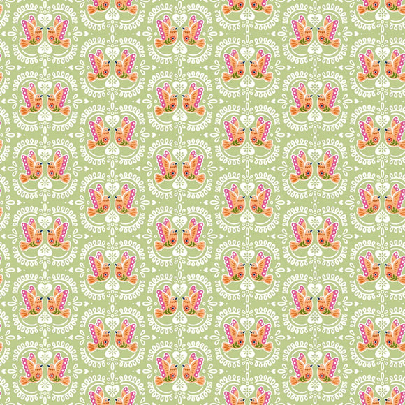 Mint Birds Tiles