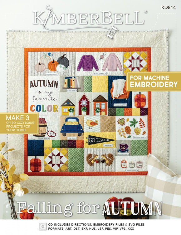 Falling for Autumn Quilt Embroidery Design Collection