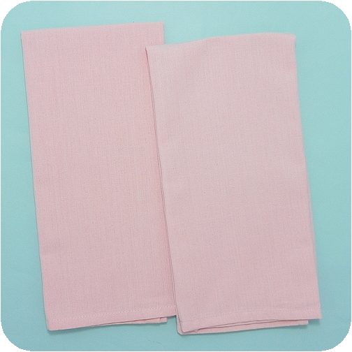 Flat Weave Dishtowel, Pastel Pink