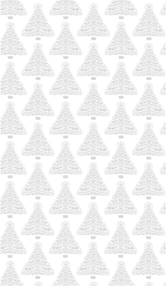 Holiday Trees White on White