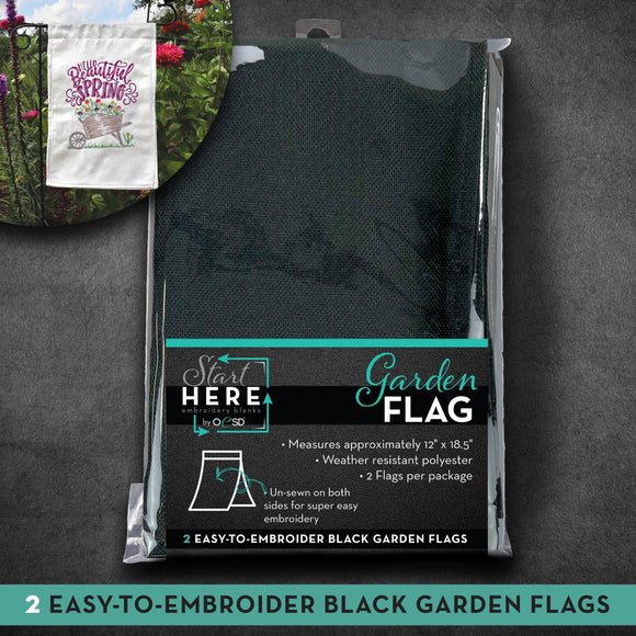 OESD Garden Flag Black