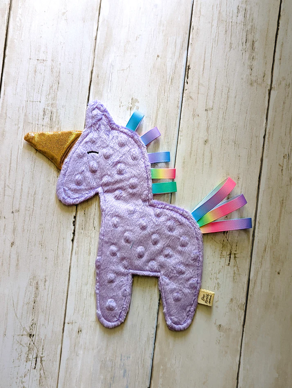 Unicorn Crinkle Toy Pattern & Kit